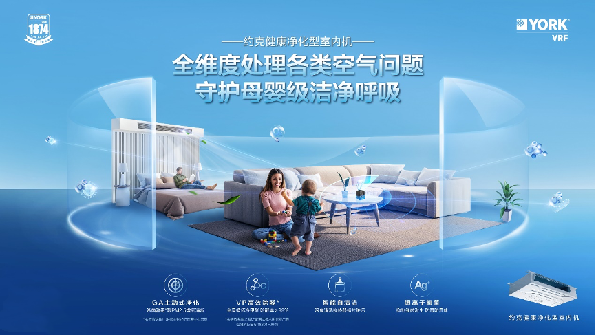 威尼斯wns8885556警觉春季氛围净化约克VRF中心空调保护家居呼吸安康(图6)